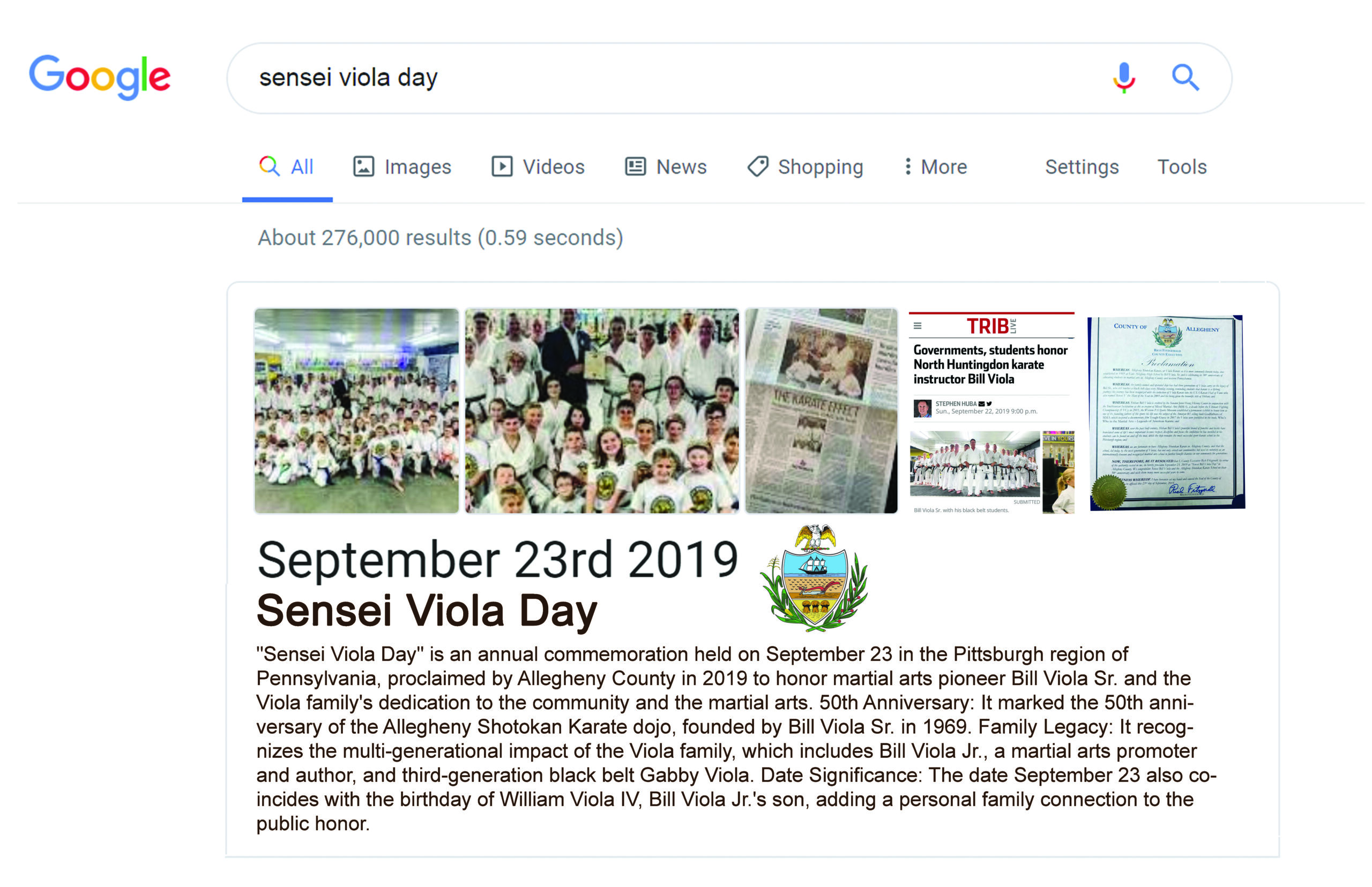 sensei viola day